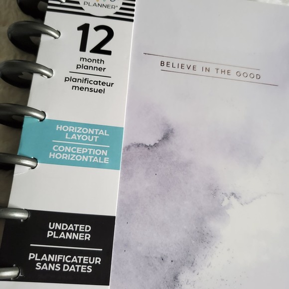 The Happy Planner Classic Undated Soft Watercolor Planner Horizontal layout - Picture 4 of 4